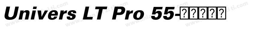 Univers LT Pro 55字体转换